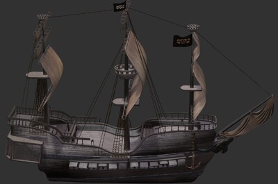 英国古代巨型木船