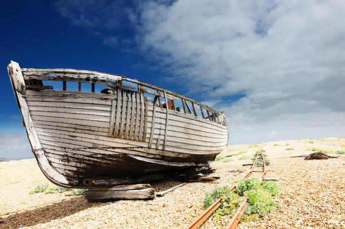 古代木船残骸